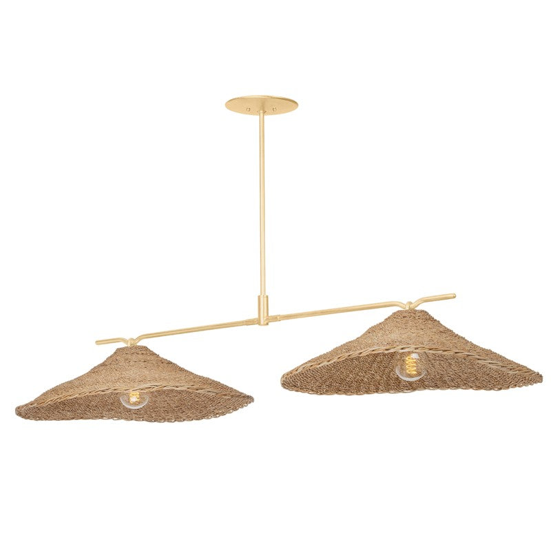 Troy Valier F8755-VGL Pendant Light - Vintage Gold Leaf