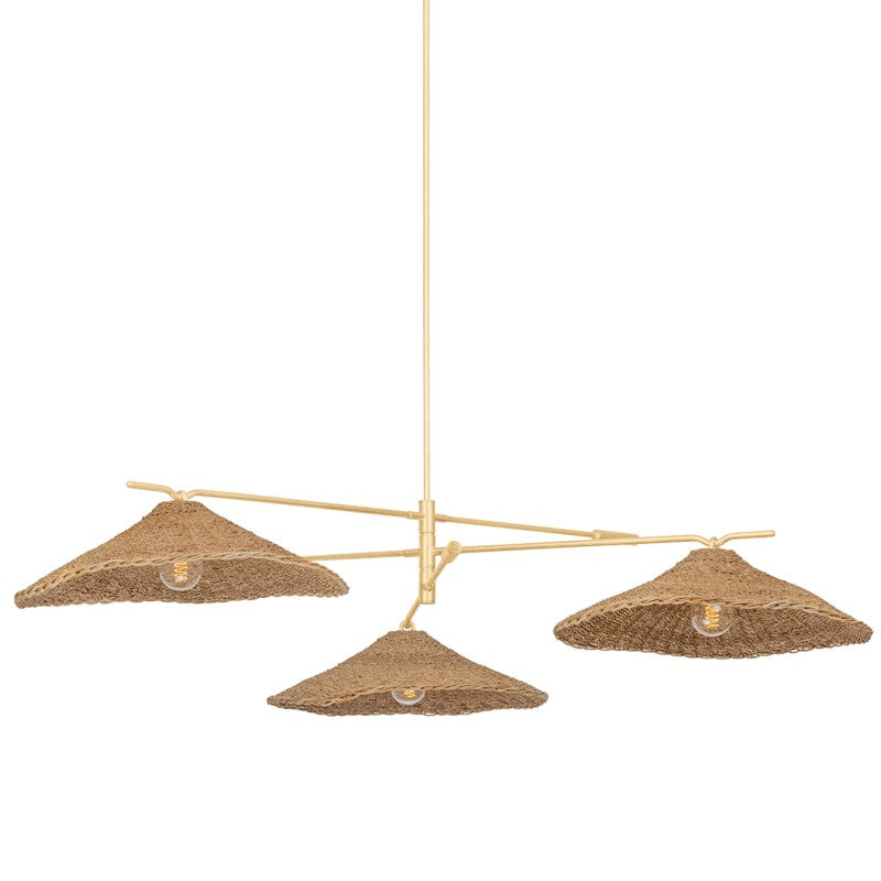 Troy Valier F8772-VGL Chandelier Light - Vintage Gold Leaf