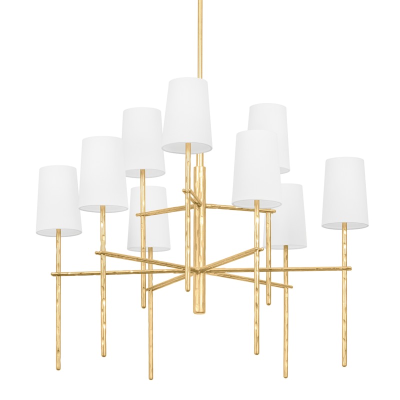 Troy River F8834-VGL Chandelier Light - Vintage Gold Leaf