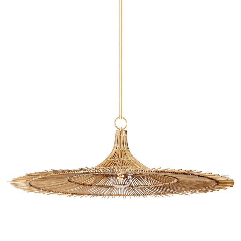 Troy Costa Mesa F8850-VGL Pendant Light - Vintage Gold Leaf