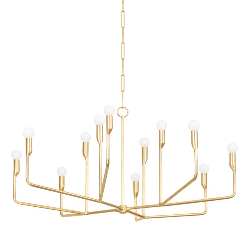 Troy Norman F9242-VGL Chandelier Light - Vintage Gold Leaf