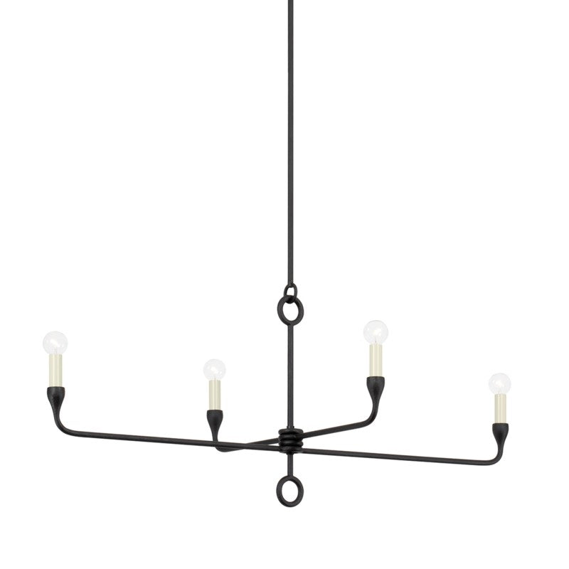 Troy Orson F9544-BI Chandelier Light - Black Iron