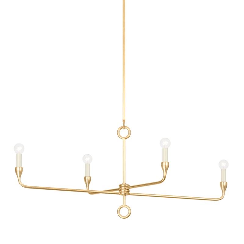 Troy Orson F9544-VGL Chandelier Light - Vintage Gold Leaf