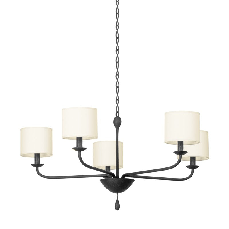 Troy Osmond F9737-BI Chandelier Light - Black Iron