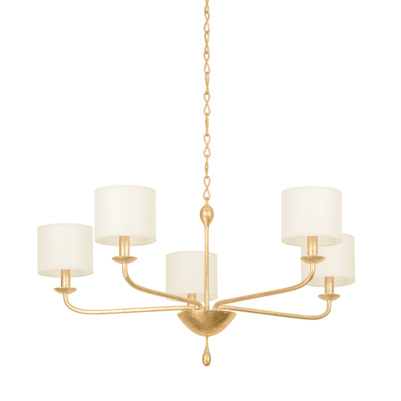 Troy Osmond F9737-VGL Chandelier Light - Vintage Gold Leaf