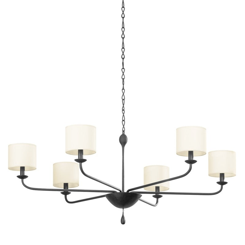 Troy Osmond F9750-BI Chandelier Light - Black Iron