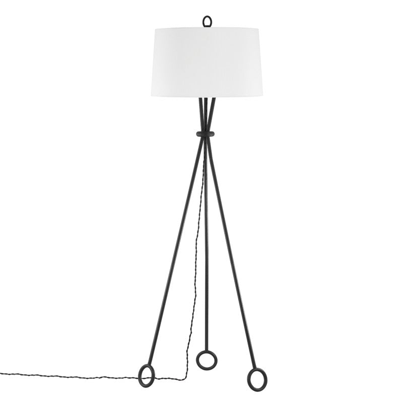 Troy Lighting PFL2068-FOR Modern Santa Monica Lamp Forged Iron