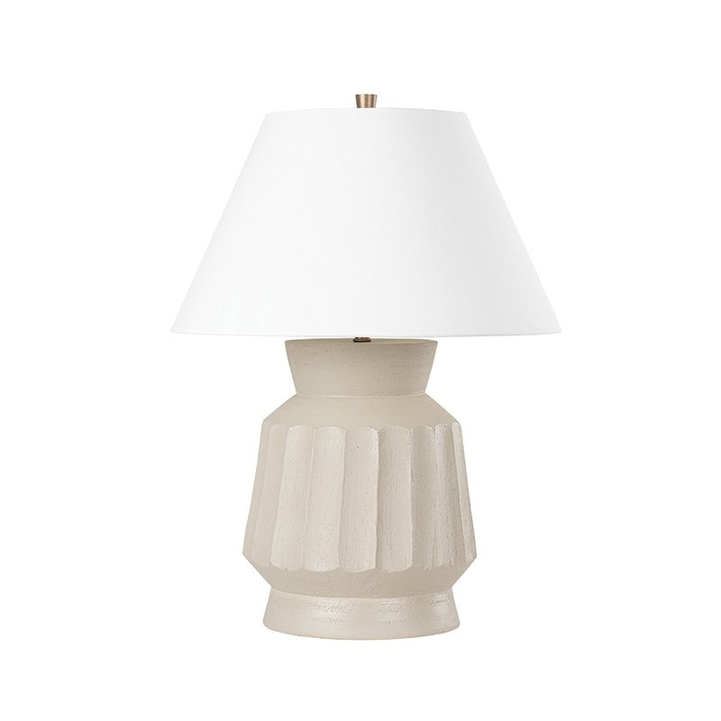 Troy Lighting PTL1023-CUG  Selma Lamp Ceramic Unglazed Gray