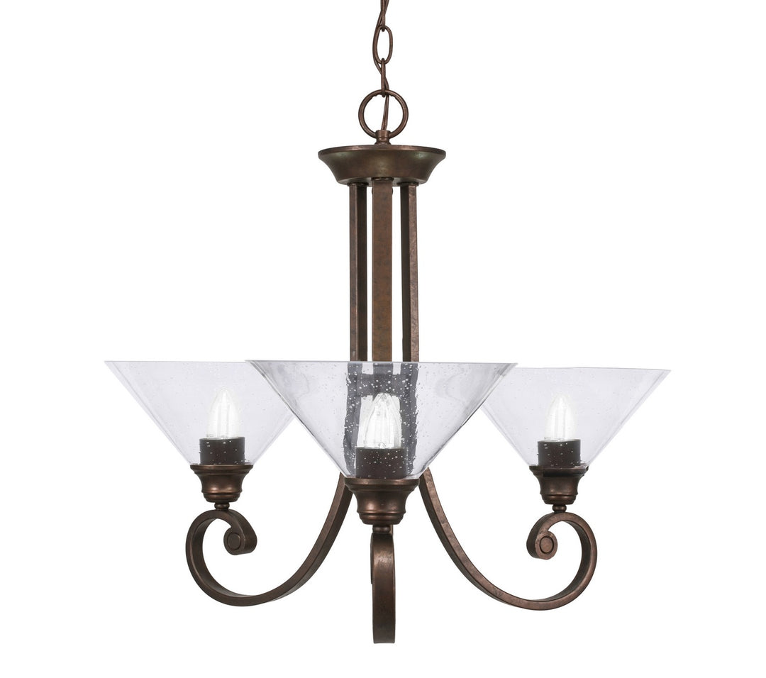 Toltec Curl 253-BRZ-304 Chandelier Light - Bronze