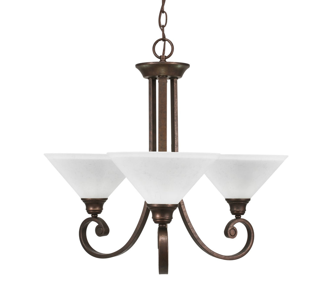 Toltec Curl 253-BRZ-314 Chandelier Light - Bronze