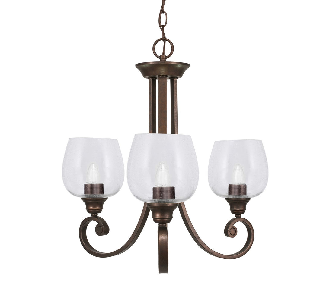 Toltec Curl 253-BRZ-4810 Chandelier Light - Bronze