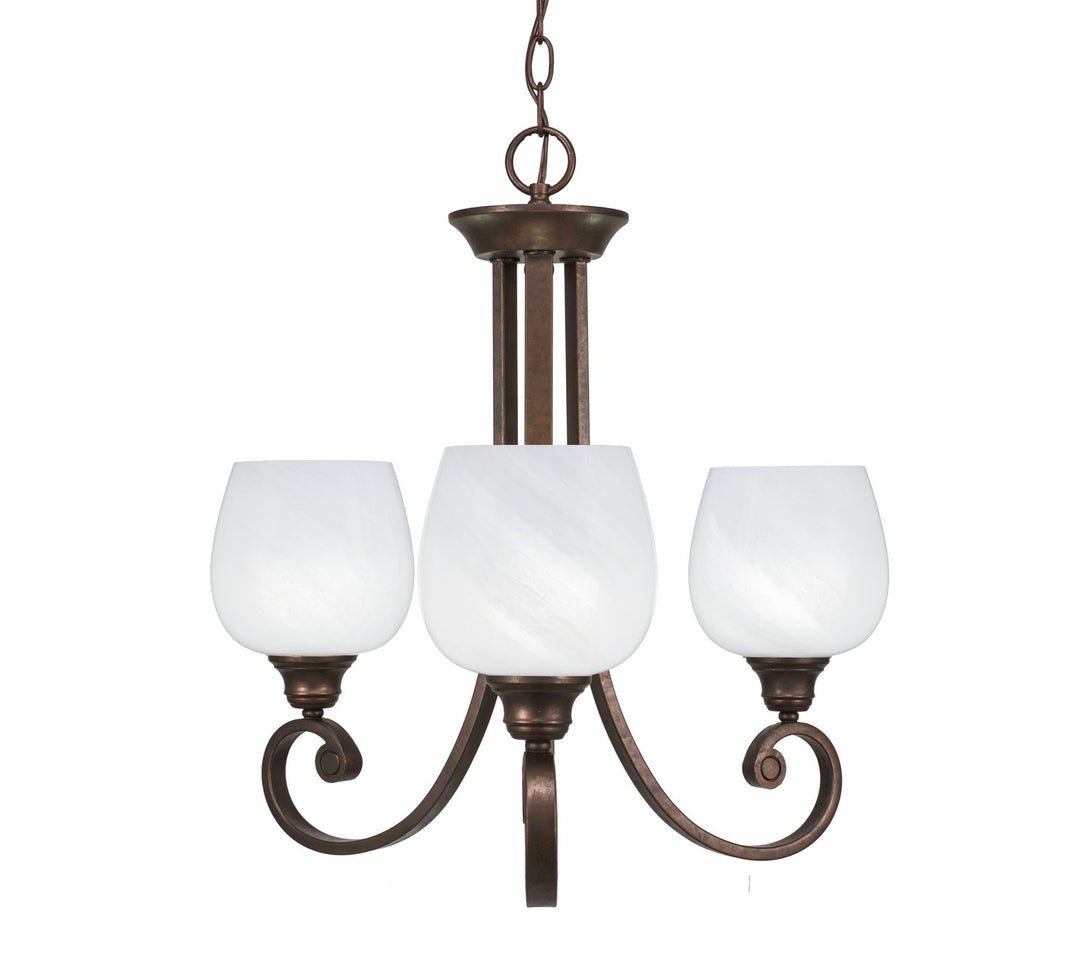 Toltec Curl 253-BRZ-4811 Chandelier Light - Bronze