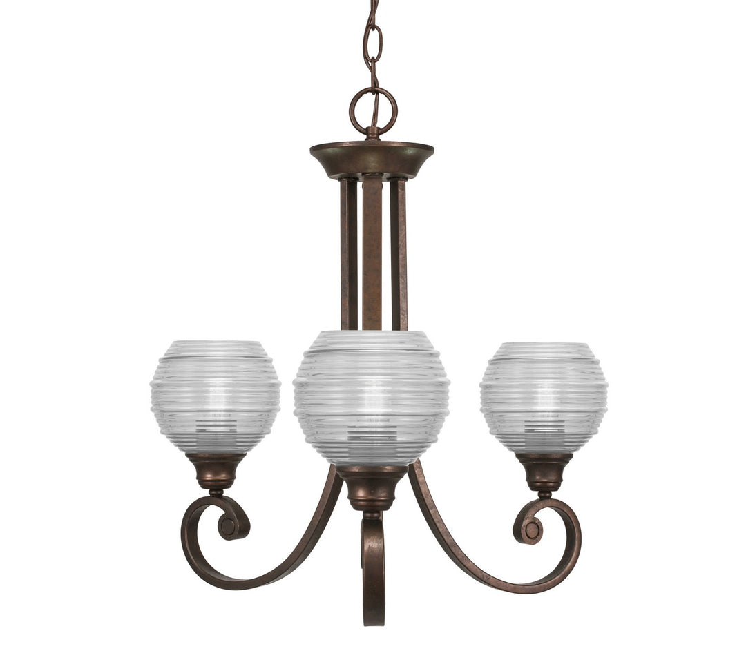 Toltec Curl 253-BRZ-5110 Chandelier Light - Bronze