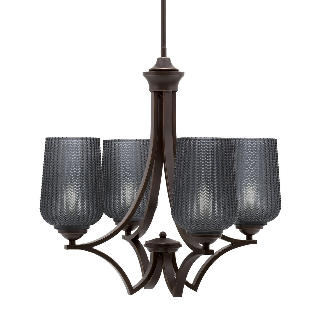 Toltec Zilo 564-DG-4252 Chandelier Light - Dark Granite