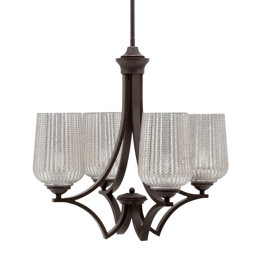 Toltec Zilo 564-DG-4253 Chandelier Light - Dark Granite