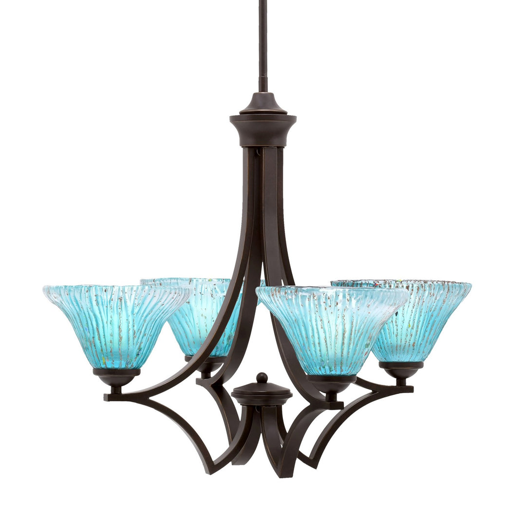 Toltec Zilo 564-DG-458 Chandelier Light - Dark Granite