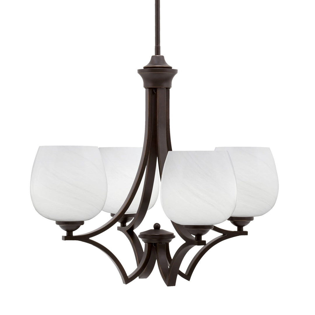 Toltec Zilo 564-DG-4811 Chandelier Light - Dark Granite