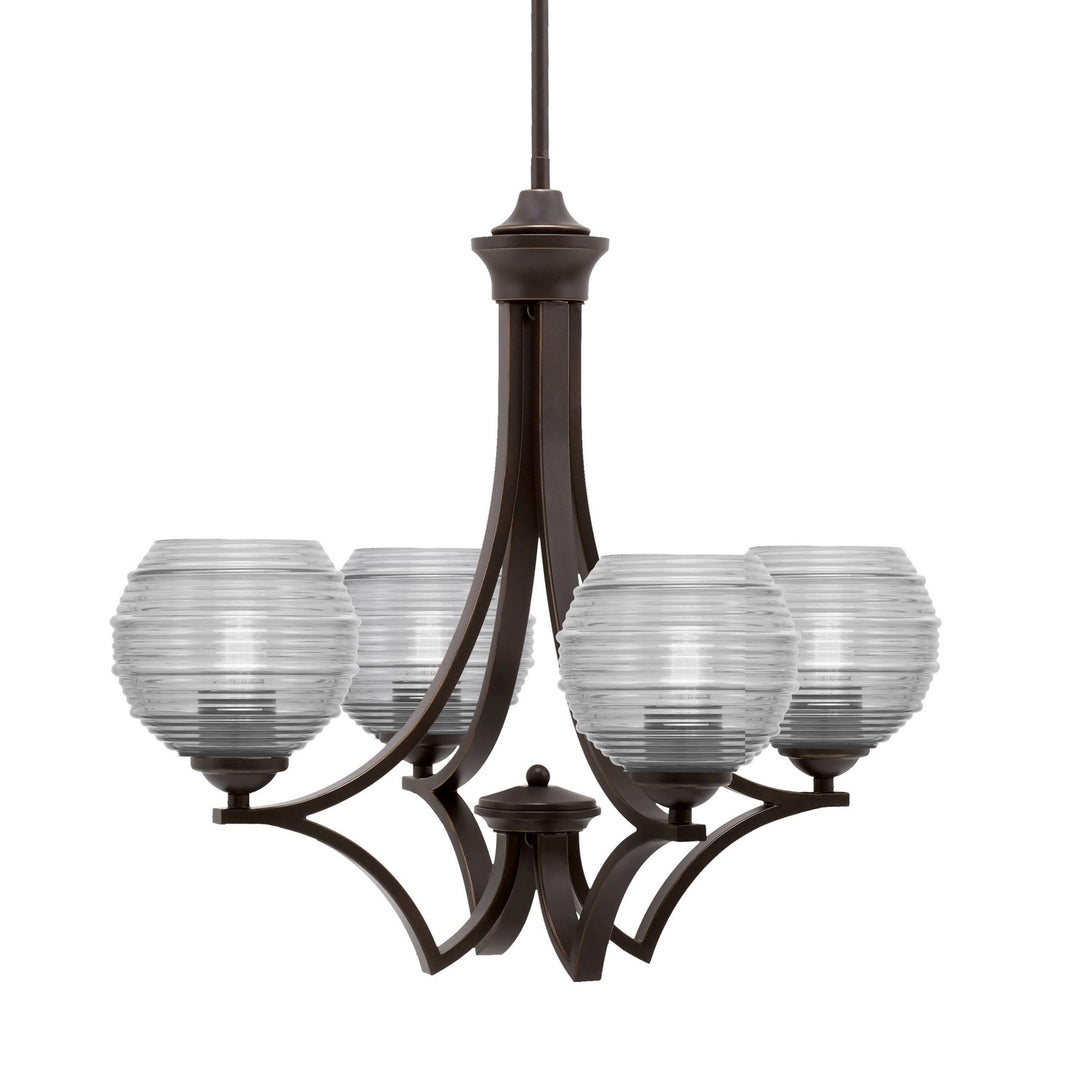 Toltec Zilo 564-DG-5110 Chandelier Light - Dark Granite