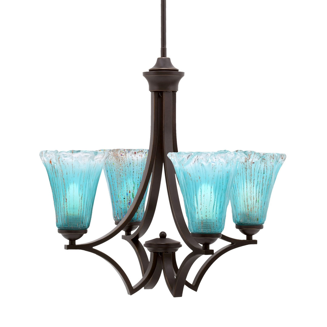Toltec Zilo 564-DG-725 Chandelier Light - Dark Granite