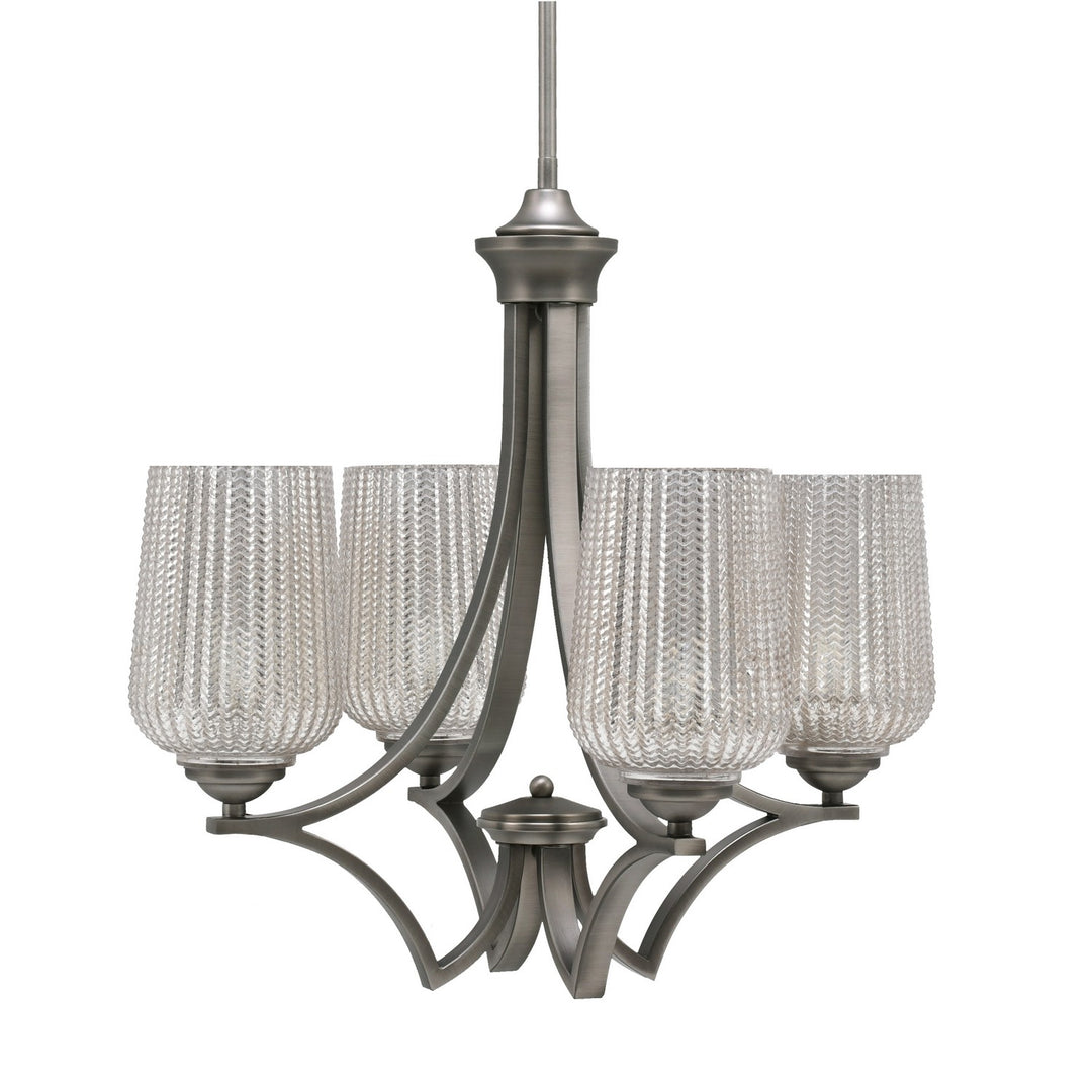 Toltec Zilo 564-GP-4253 Chandelier Light - Graphite