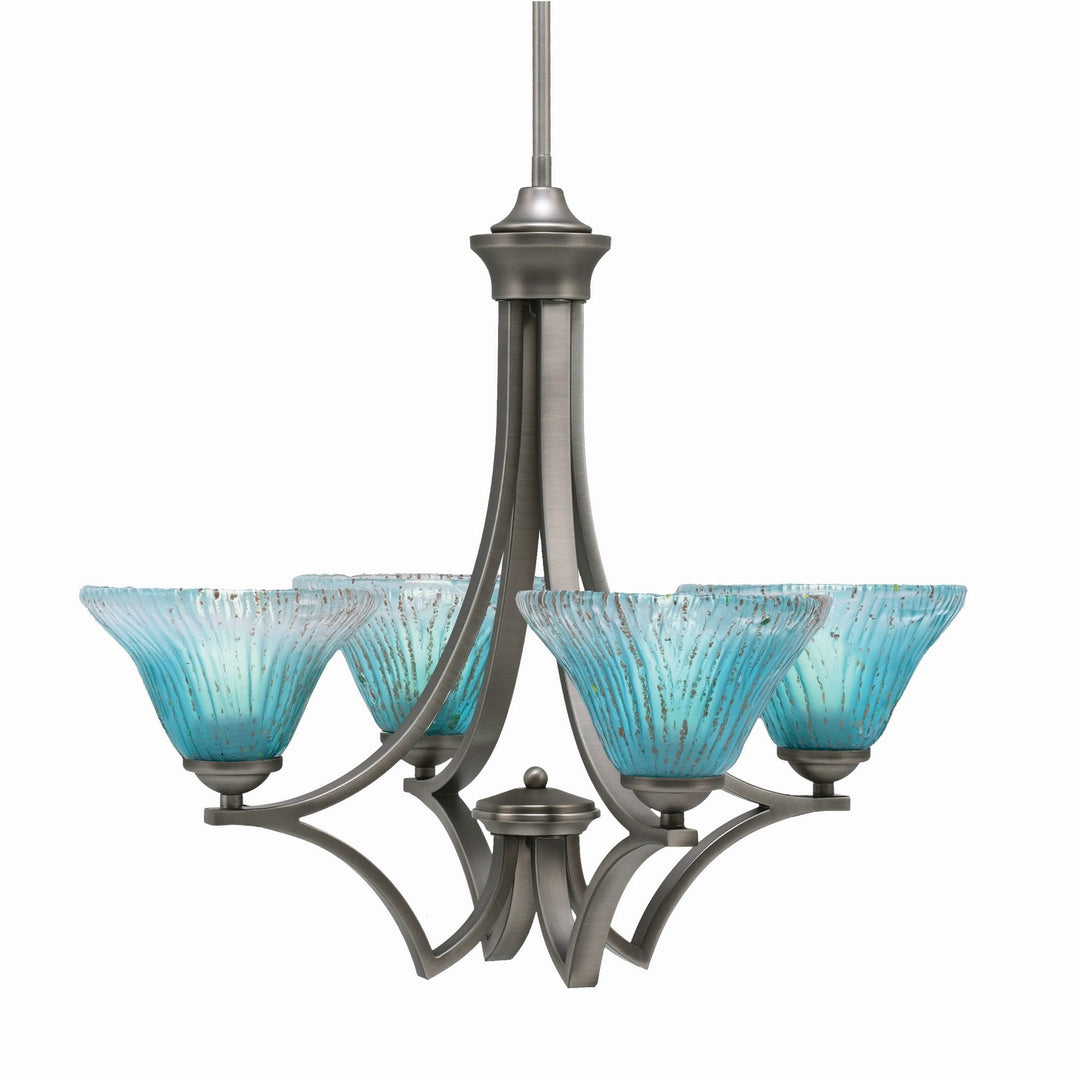 Toltec Zilo 564-GP-458 Chandelier Light - Graphite