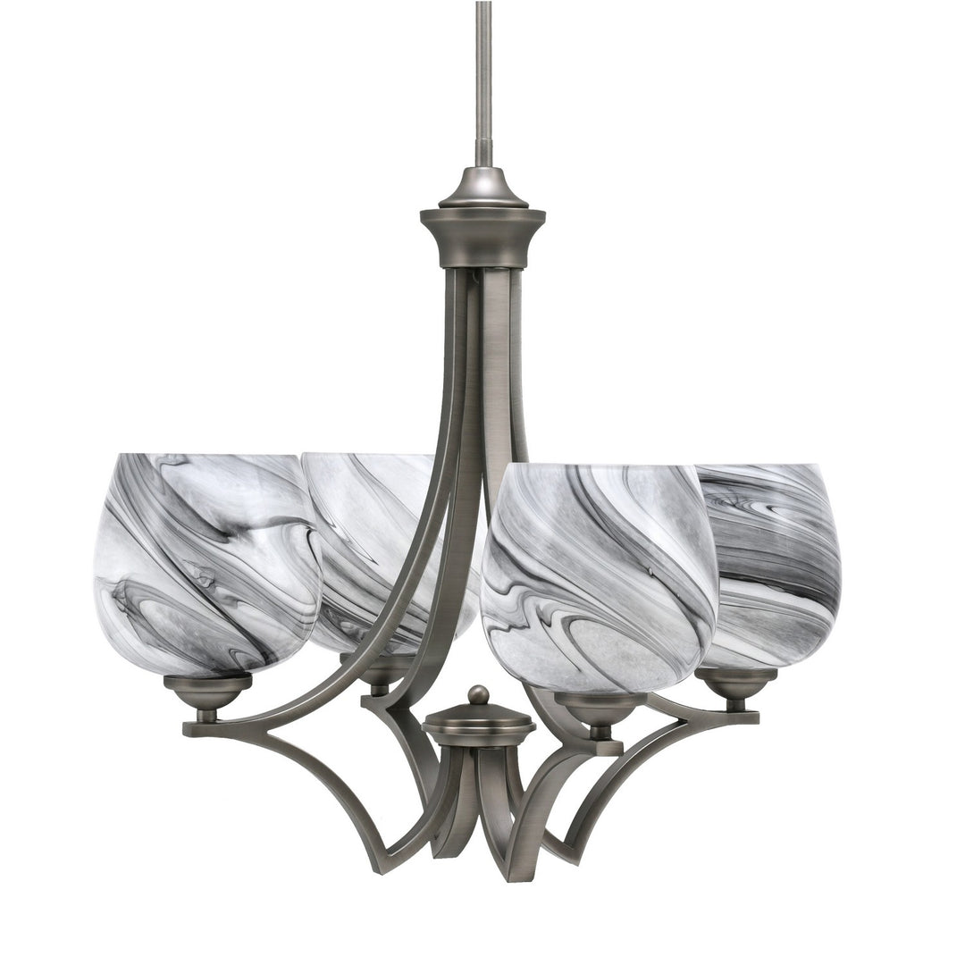 Toltec Zilo 564-GP-4819 Chandelier Light - Graphite