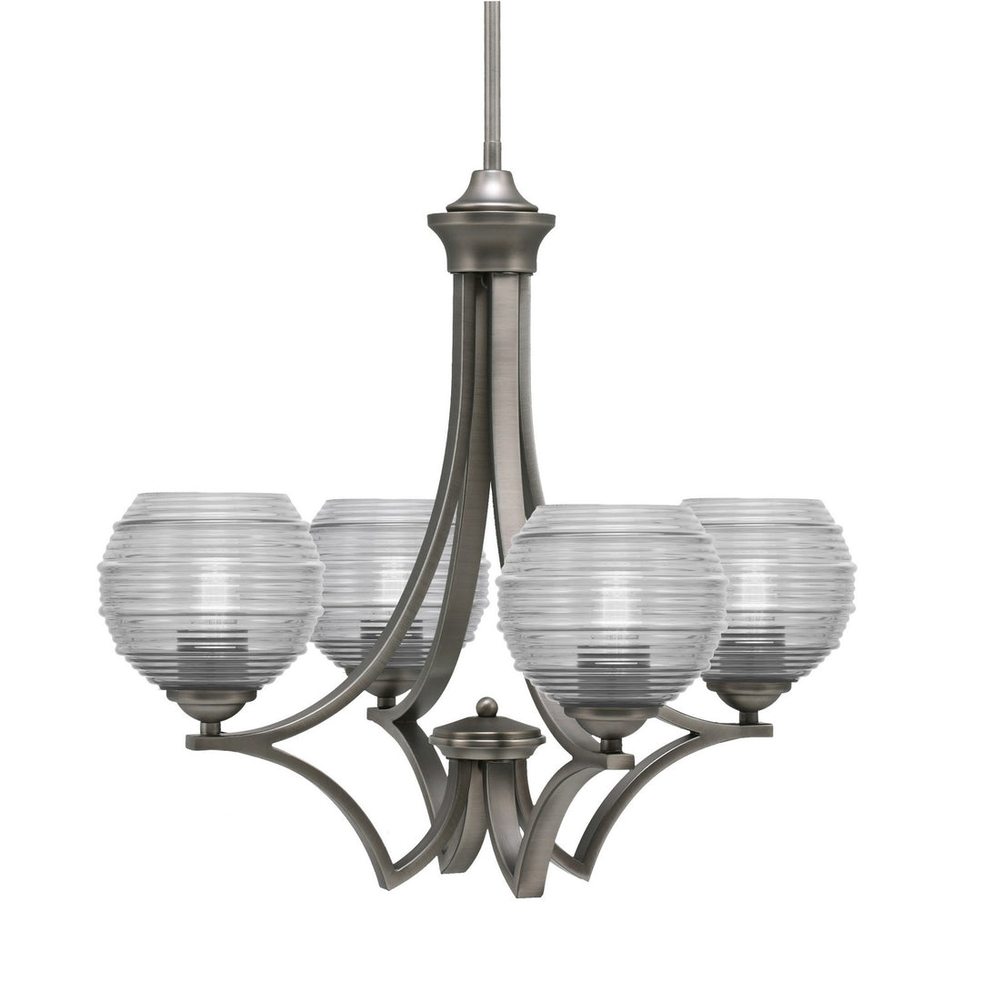 Toltec Zilo 564-GP-5110 Chandelier Light - Graphite