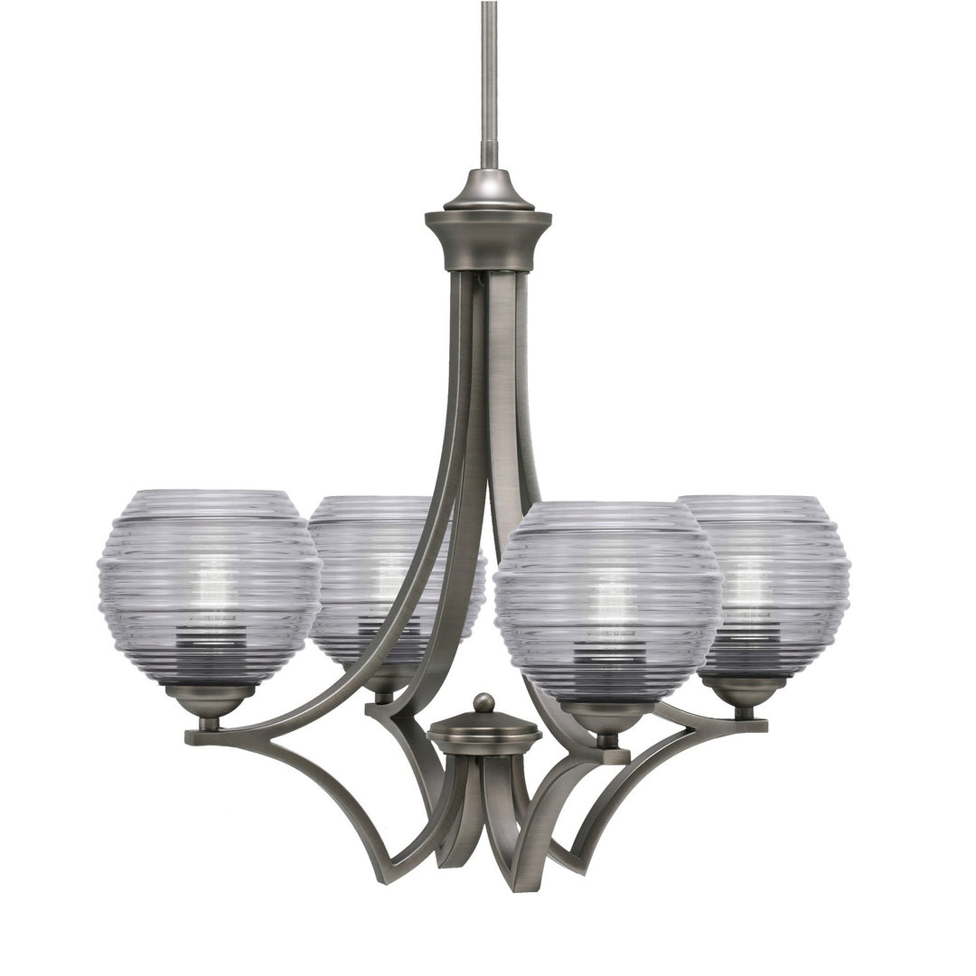 Toltec Zilo 564-GP-5112 Chandelier Light - Graphite