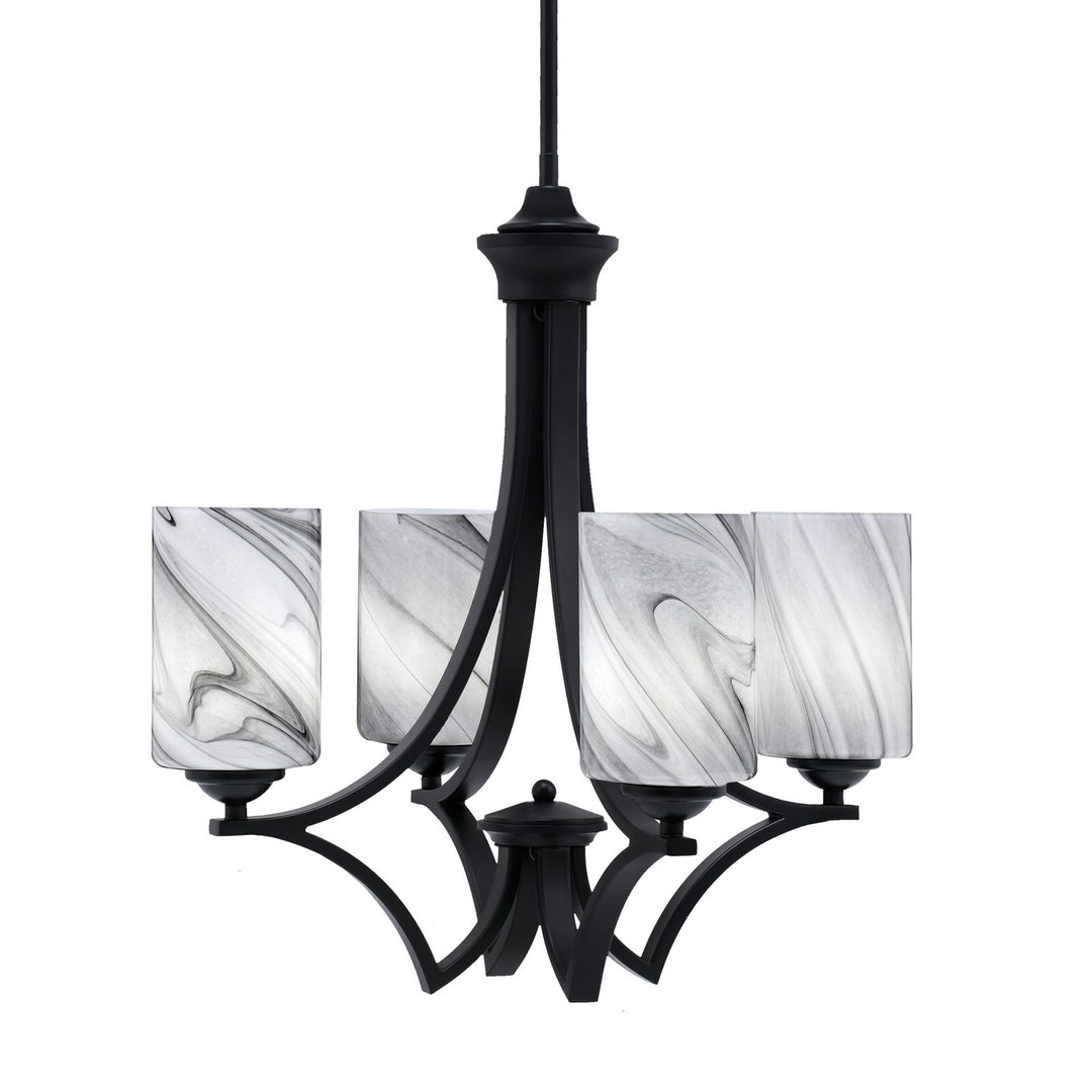 Toltec Zilo 564-MB-3009 Chandelier Light - Matte Black