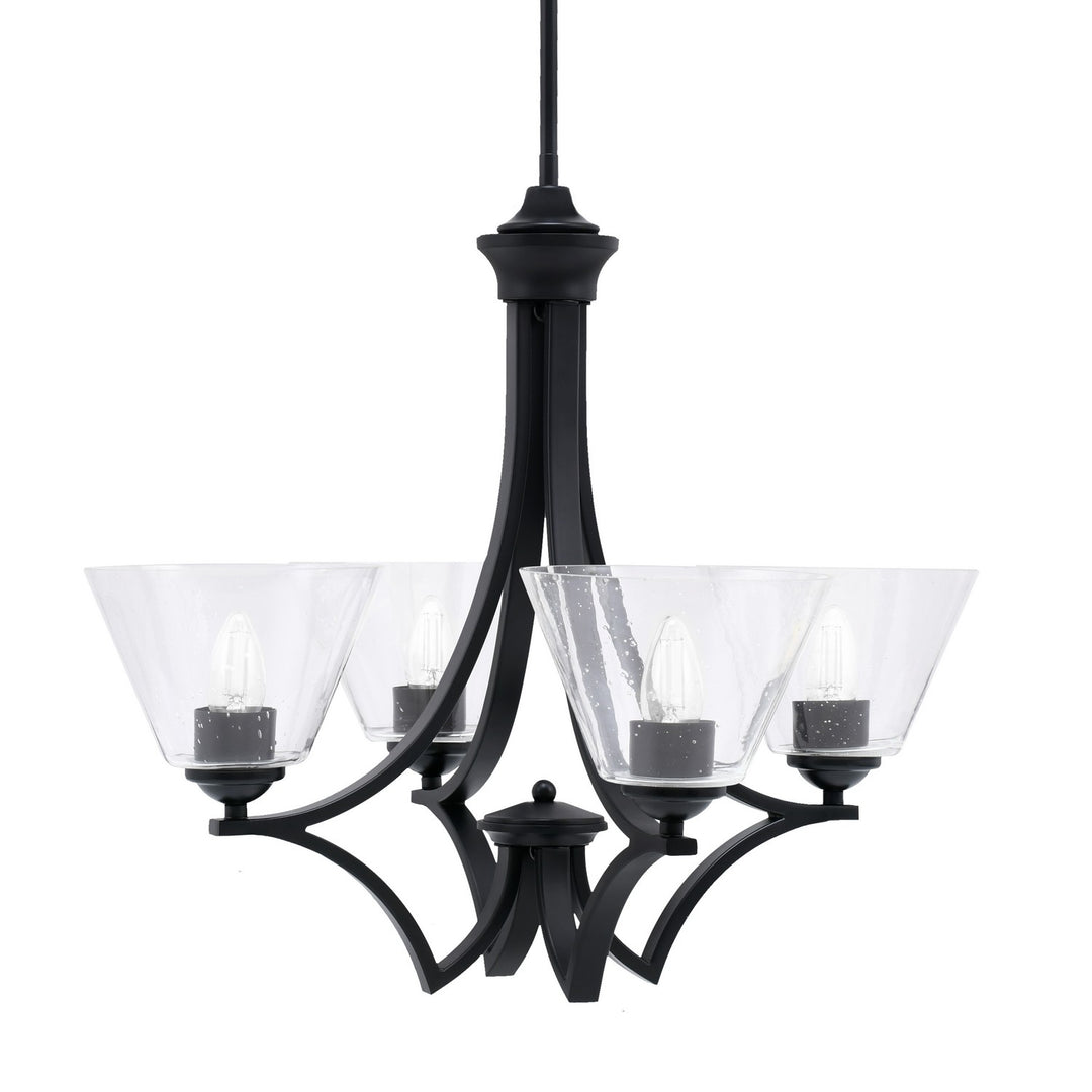 Toltec Zilo 564-MB-302 Chandelier Light - Matte Black
