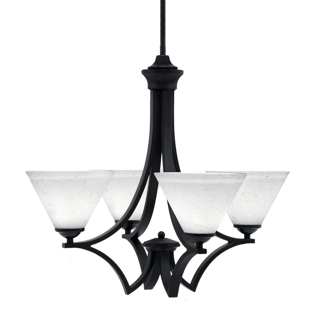 Toltec Zilo 564-MB-312 Chandelier Light - Matte Black