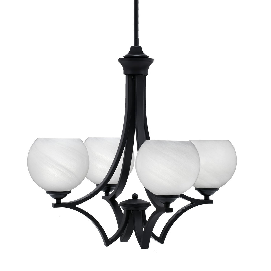 Toltec Zilo 564-MB-4101 Chandelier Light - Matte Black