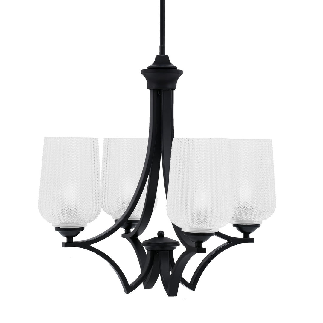 Toltec Zilo 564-MB-4250 Chandelier Light - Matte Black