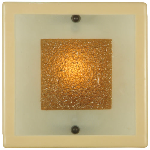 Meyda Tiffany Metro Fusion 131563 Wall Light - Bone/Clear/Bronze