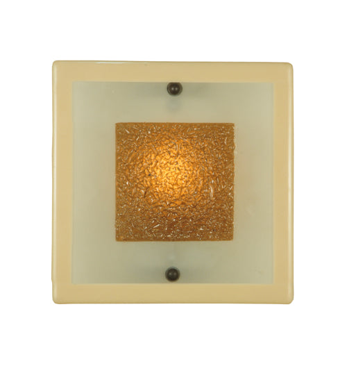 Meyda Tiffany Metro Fusion 131563 Wall Light - Bone/Clear/Bronze