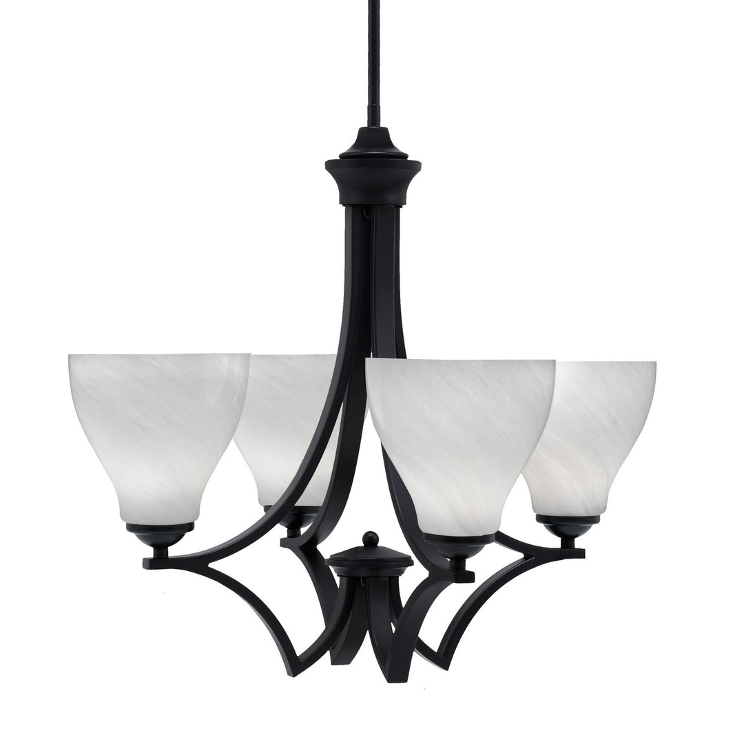 Toltec Zilo 564-MB-4761 Chandelier Light - Matte Black