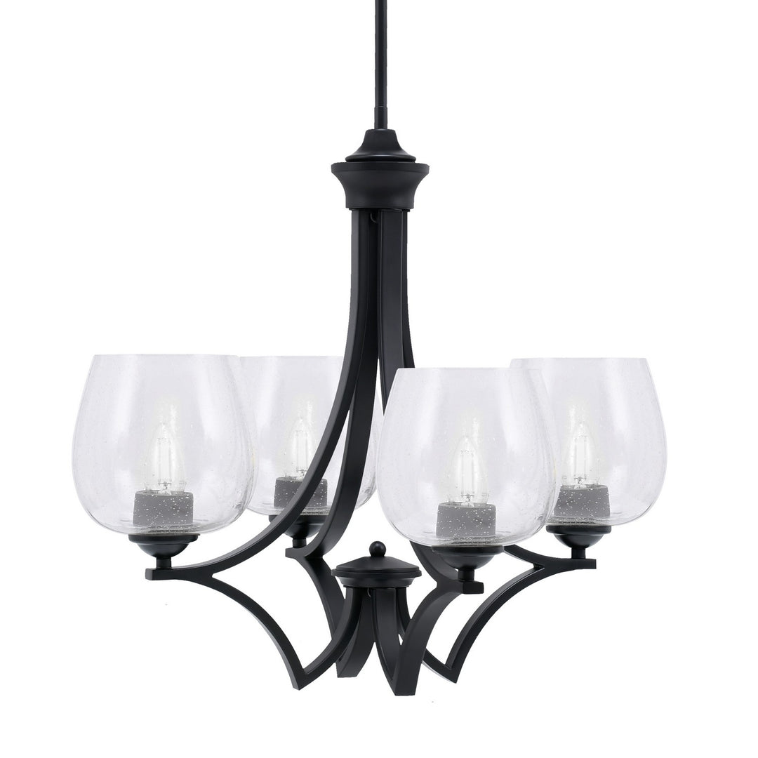Toltec Zilo 564-MB-4810 Chandelier Light - Matte Black
