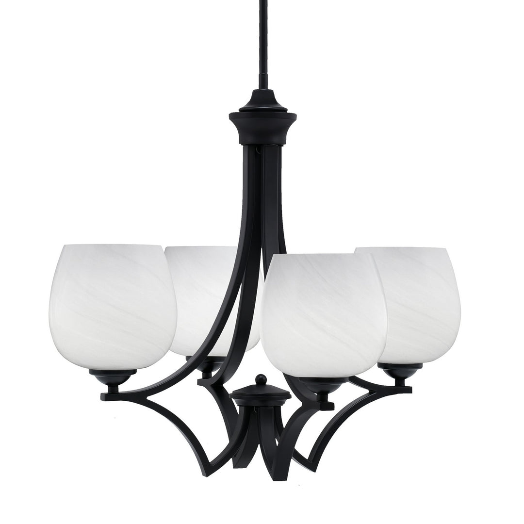 Toltec Zilo 564-MB-4811 Chandelier Light - Matte Black