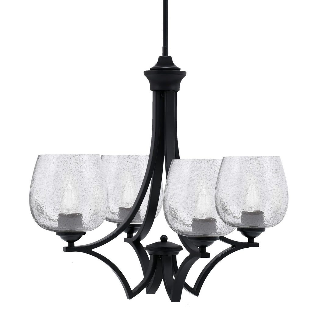Toltec Zilo 564-MB-4812 Chandelier Light - Matte Black