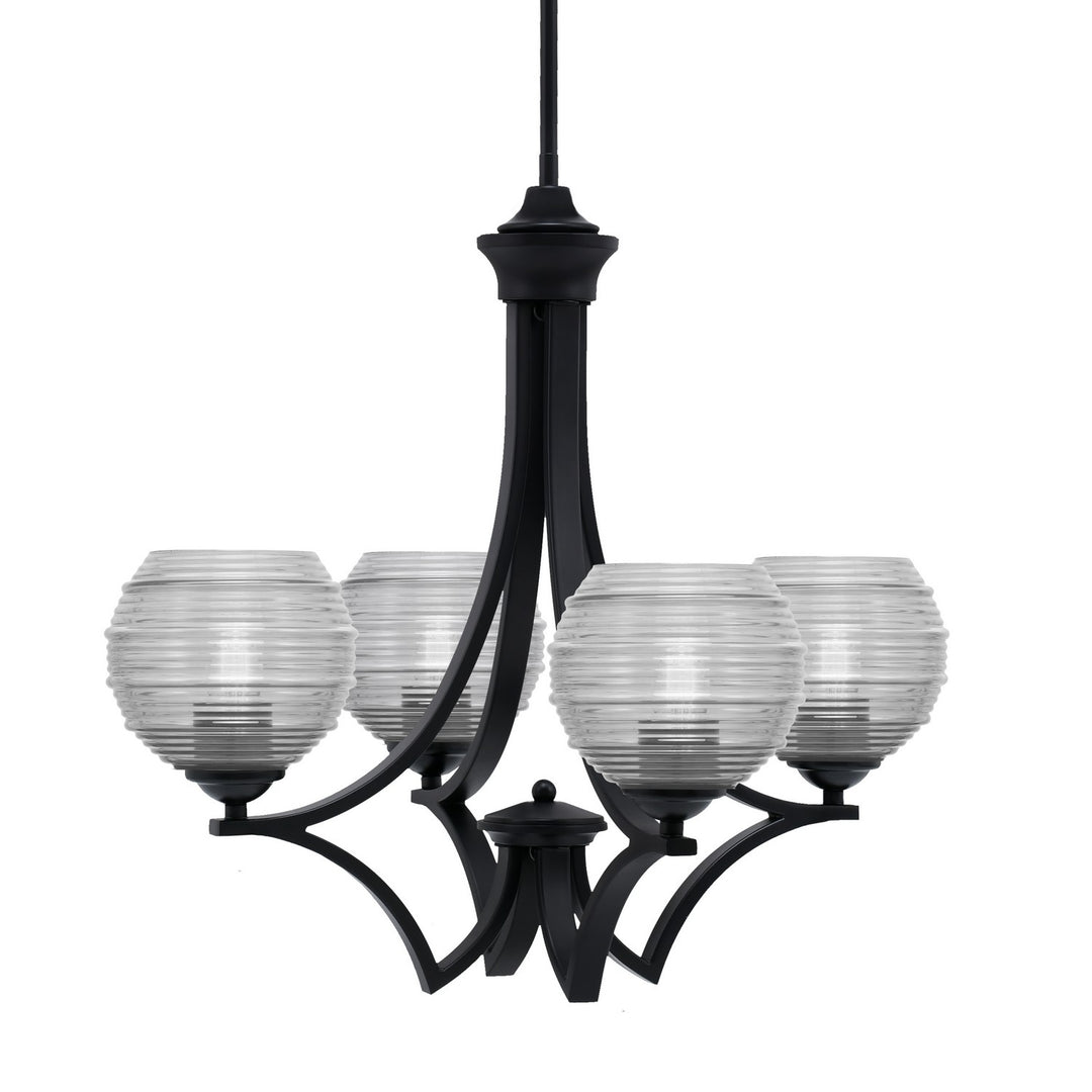 Toltec Zilo 564-MB-5110 Chandelier Light - Matte Black