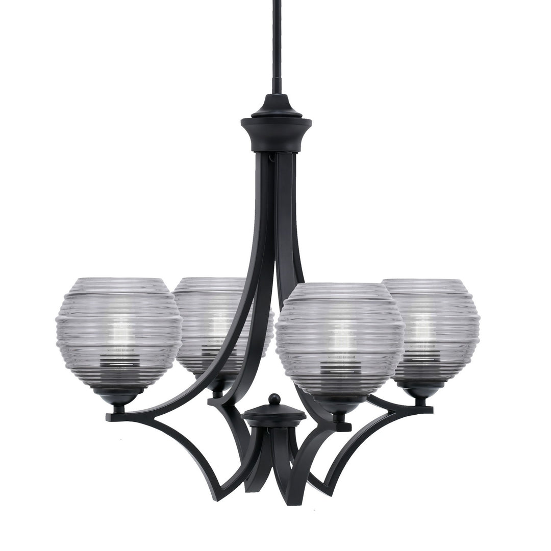 Toltec Zilo 564-MB-5112 Chandelier Light - Matte Black