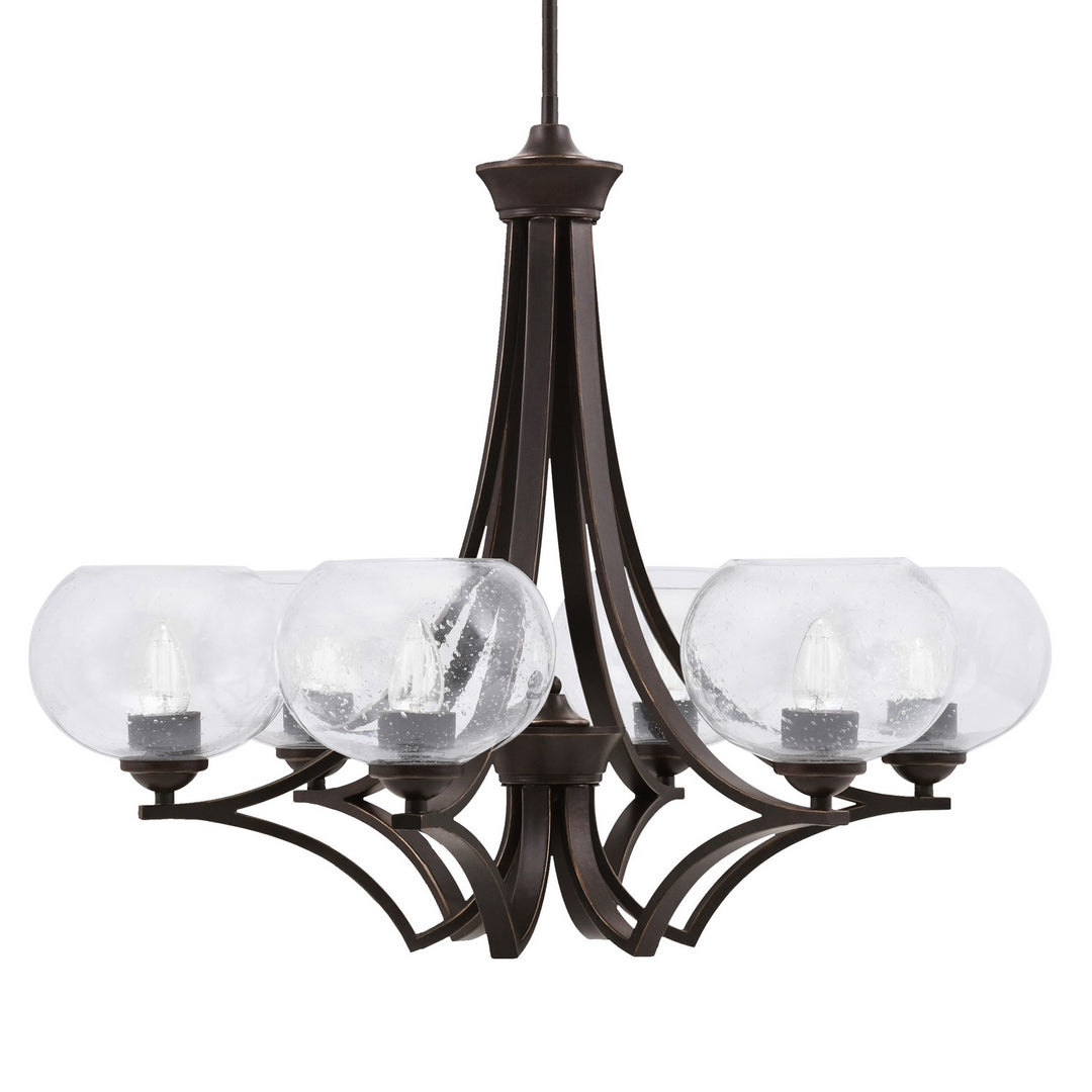 Toltec Zilo 566-DG-202 Chandelier Light - Dark Granite