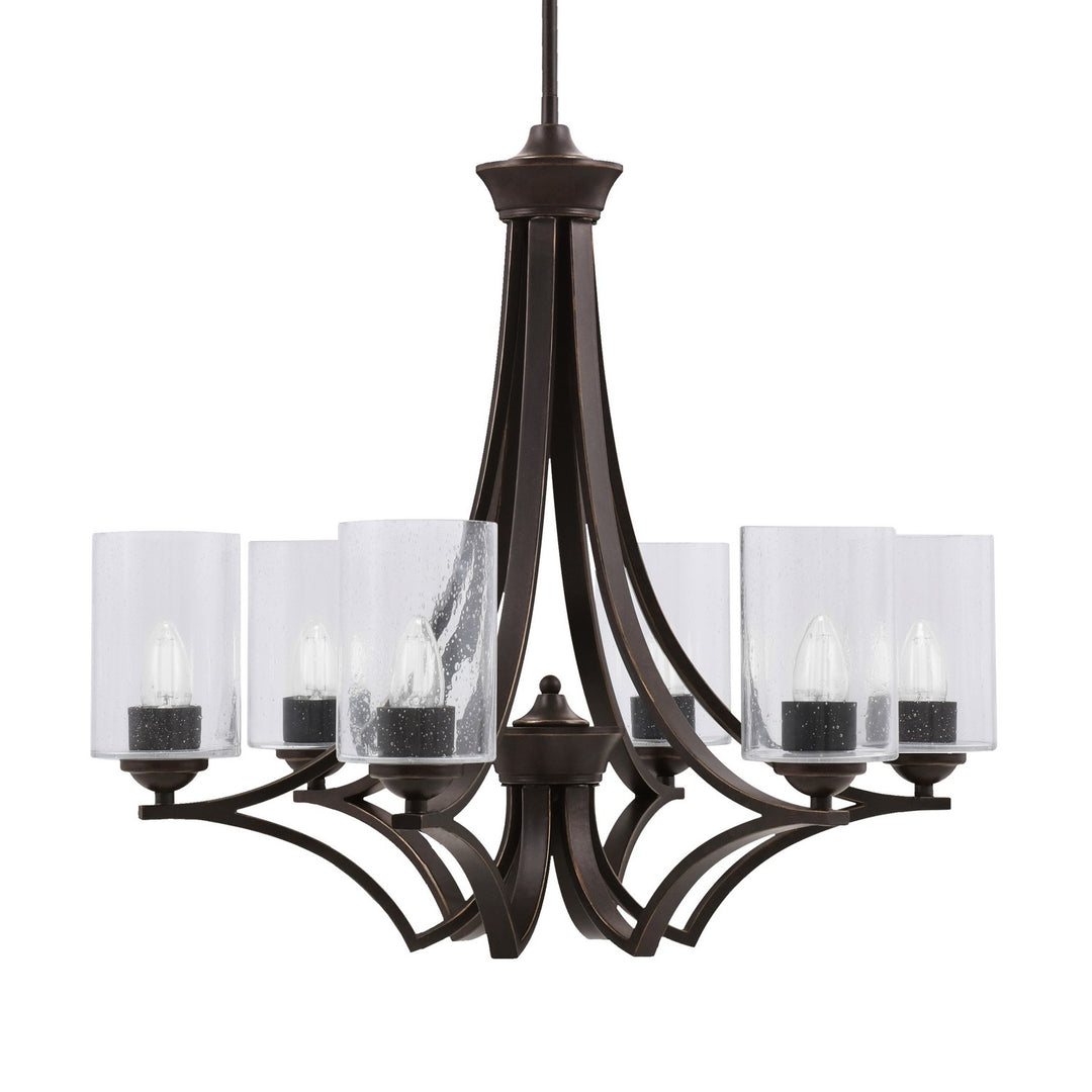 Toltec Zilo 566-DG-300 Chandelier Light - Dark Granite