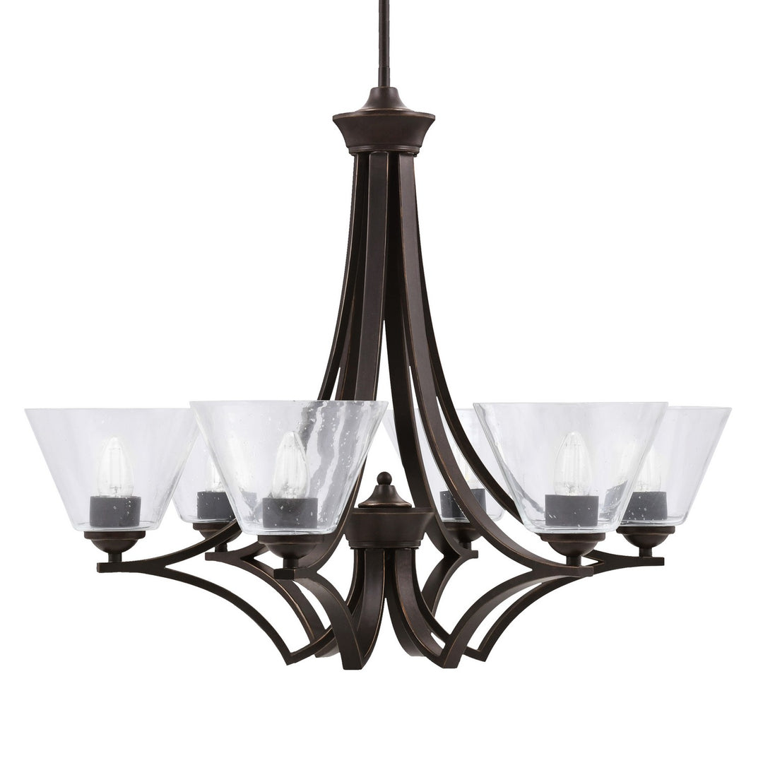 Toltec Zilo 566-DG-302 Chandelier Light - Dark Granite