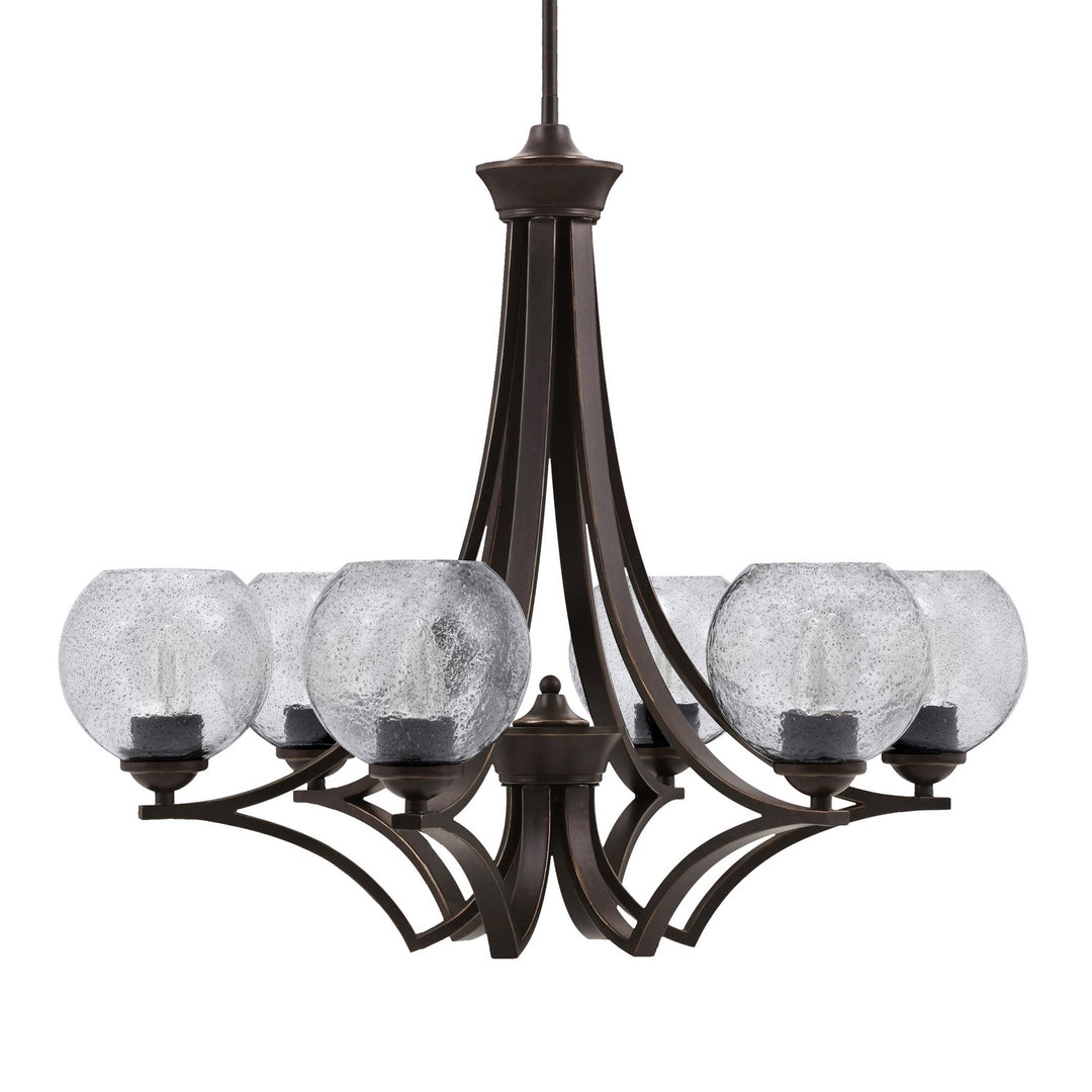 Toltec Zilo 566-DG-4102 Chandelier Light - Dark Granite