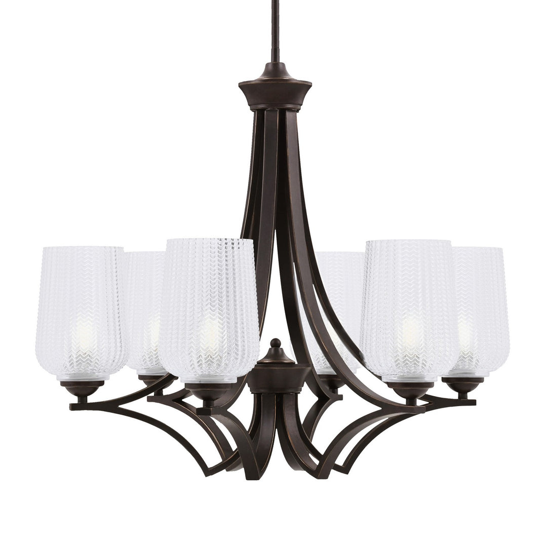 Toltec Zilo 566-DG-4250 Chandelier Light - Dark Granite