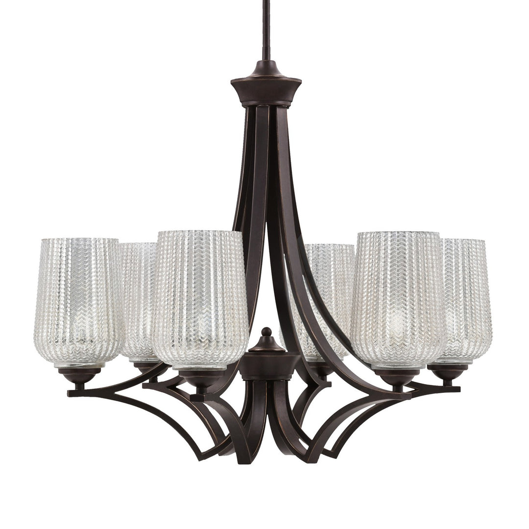 Toltec Zilo 566-DG-4253 Chandelier Light - Dark Granite