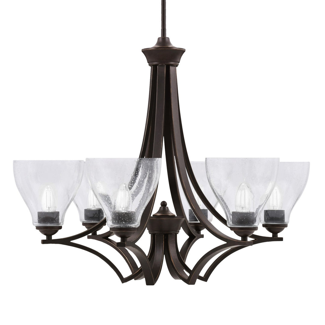 Toltec Zilo 566-DG-4760 Chandelier Light - Dark Granite