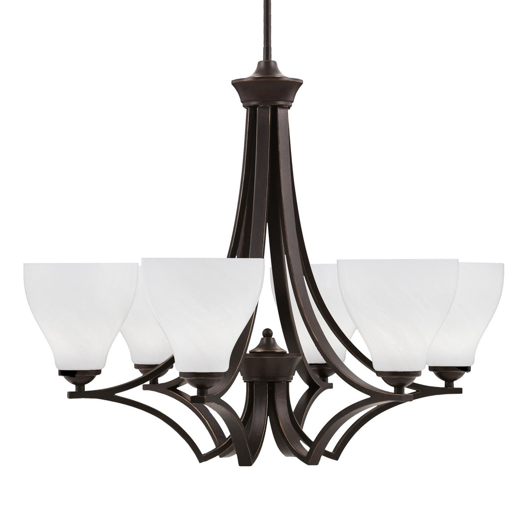 Toltec Zilo 566-DG-4761 Chandelier Light - Dark Granite