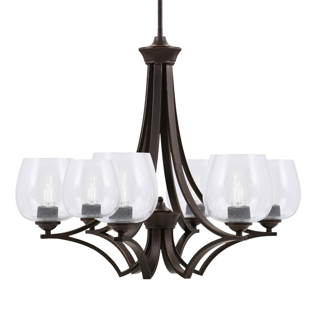 Toltec Zilo 566-DG-4810 Chandelier Light - Dark Granite
